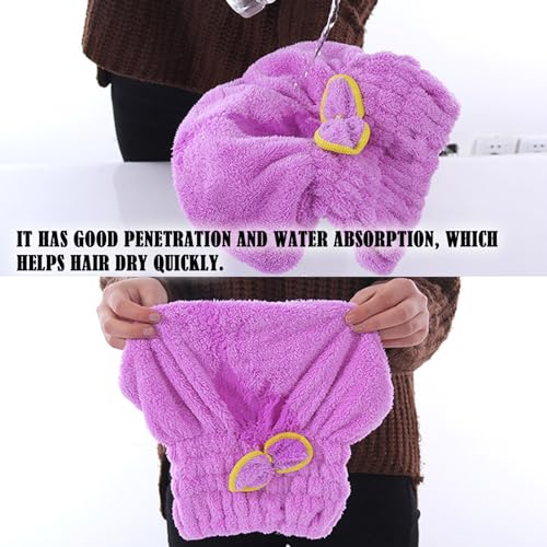 BDSHUNBF 4 PCS Turbante Asciugacapelli