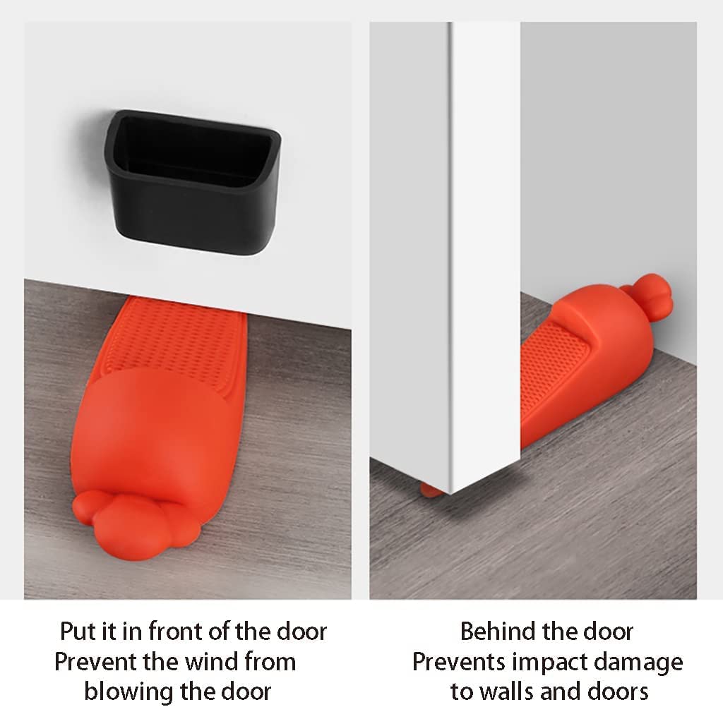 topes de Puerta, Cuña del Tope de la Puerta, cuñas montadas Piso Goma Superiores Silicona, resbalón Flexible