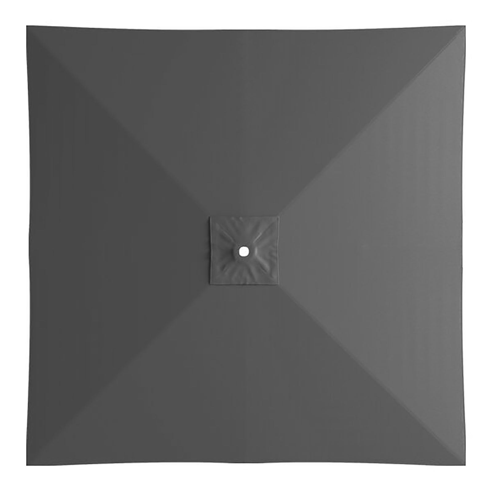 AVSMGP Telo Ricambio Ombrellone 2X2M, Telo Ricambio Ombrellone 4 Stecche Impermeabile + Protezione UV per Ombrellone A Sbalzo da Tavolo da Mercato,Grigio