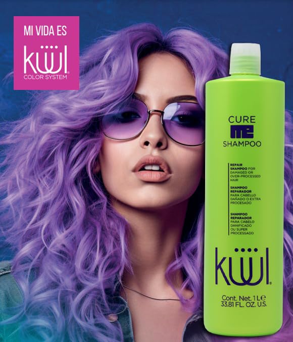 Miniatura 4 de Kuul Cure Me Champú 33.8 oz - CHAMPÚ KÜÜL RECONSTRUCTOR DEL CABELLO CON HIDRATACIÓN PROLONGADA - 1 litro  1000 ML