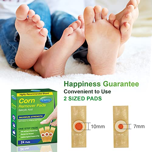 Corn Removers For Feet, 24 Pack, 2 Size Corn Removers For Toe, Foot Corn-Toe Corn-Callus Removal, Corn Remover Feet, 12 Large Size And 12 Small Size Foot Corn Removers, Toes Corn Removal, 24 Pack #TOP6