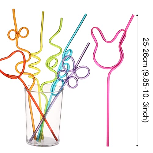 Tomnk 30 pcs pitillos variados colores divertidos reutilizables miniatura 2
