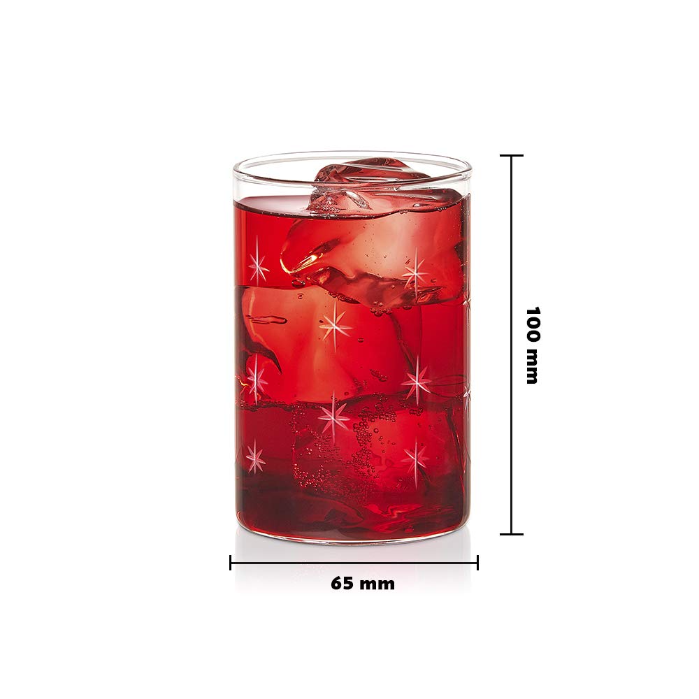Borosil VDMG295 Vision Deco szkło galaktyczne średnie (zestaw 6 sztuk), 290 ml, szkło