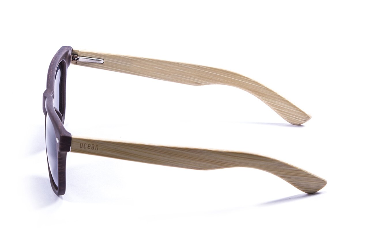 Ocean Sunglasses Fashion Cool Polarized Bamboo Sunglasses Men Women Ocean Brown Gafas de Sol Unisex Adulto