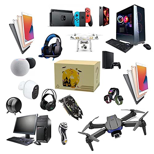 Random Electronic Product Mystery Random Box Birthday Present Trendy Headphones, Random Boxes for Outdoor Leisure Sports, Including Outdoor Racing, Drones, Sports Backpacks, etc., Atmospheric