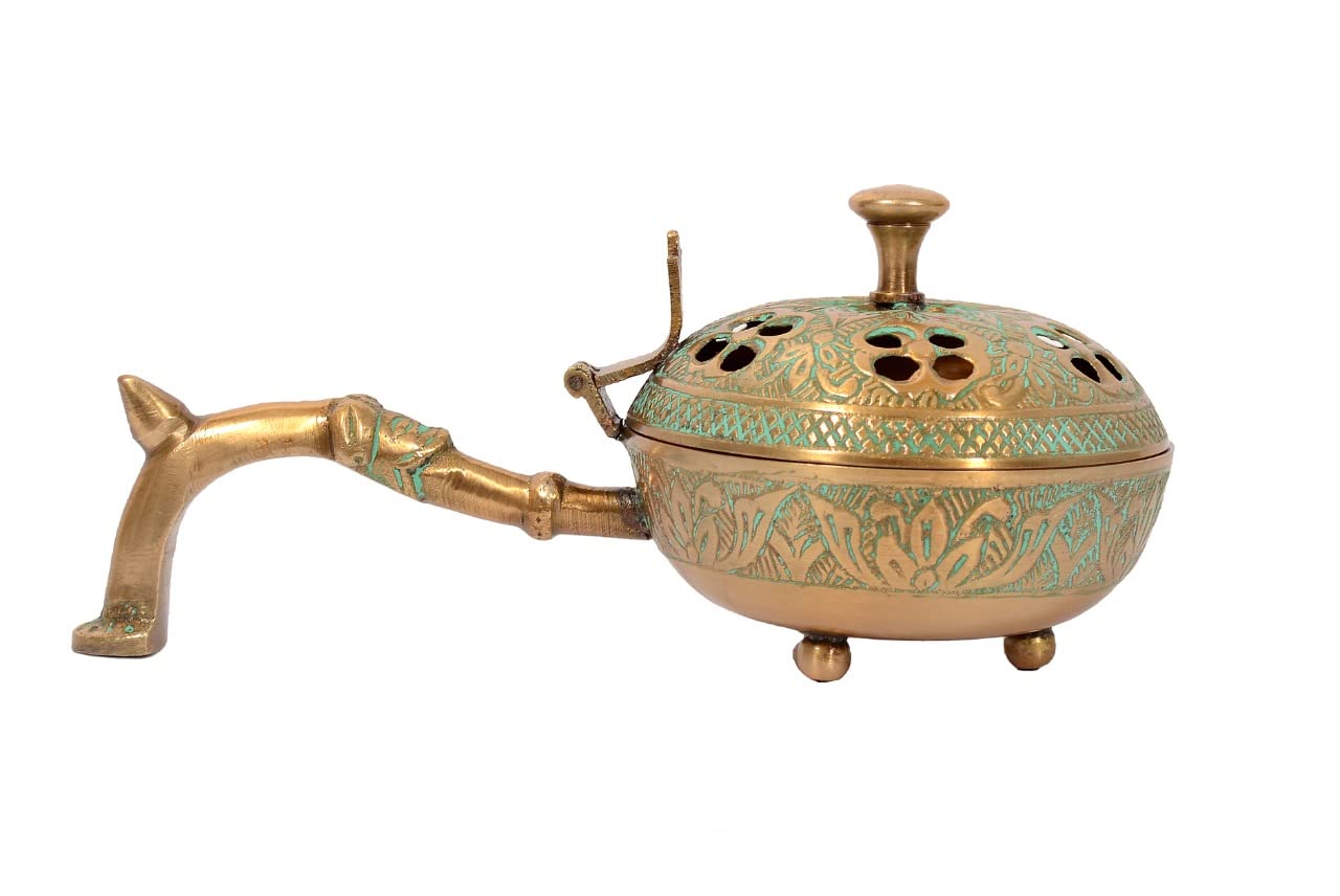 Skywalk Hand Crafted Metal Lobandan Charcoal Incense Burner/Bakhoor Burner (Green) (B0BNLRXCL7) Amazon Price History, Amazon Price Tracker