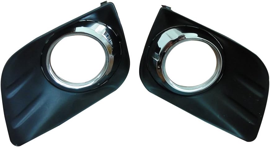 1Pair Front Bumper Fog Lamp Light Bezel Cover Driver & Passenger Side Generic fit for Toyota Land Cruiser Prado FJ150 2010-2014