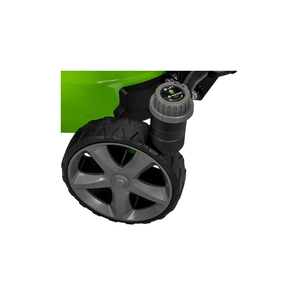 VITO - Cortacésped térmico de gasolina profesional 6,5 CV 196 cm³ - Ruedas delanteras giratorias 508 mm 6 alturas (25-75 mm) Mulching Eyección Lateral/Trasera Superficie 2000 m²