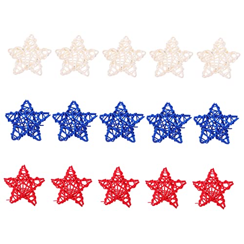 Alipis 15st Fünfzackiger Stern Aus Rattan Hochzeitswindspiele...