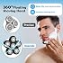 Electric Shaver Replacement Heads 6D - 6 Blades Head Shaver Replacement Universal Stainless Steel Rotary Blade Refills for Bald Head Razor for Men (6 Heads Black)