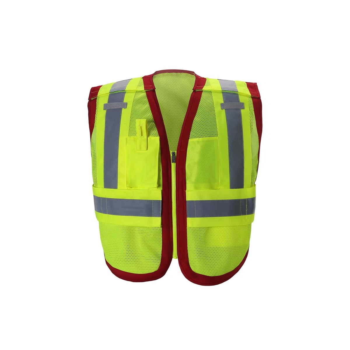 2W International PWB505RD JM High-Viz Public Safety Vest Red - Jumbo