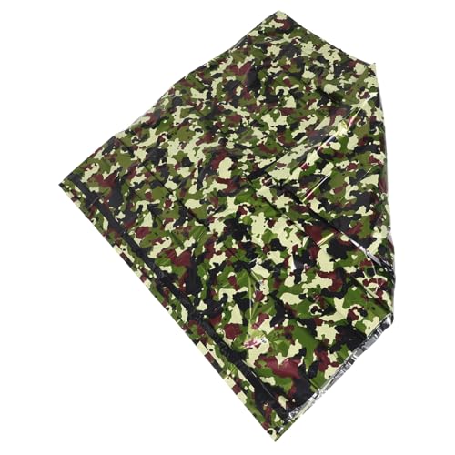 BCOATH 1Set Multi Use Emergency Tent Durable Survival Shelter with Compact Storage Easy to Use for Camping Hiking and Emergency Situations Camouflage Design