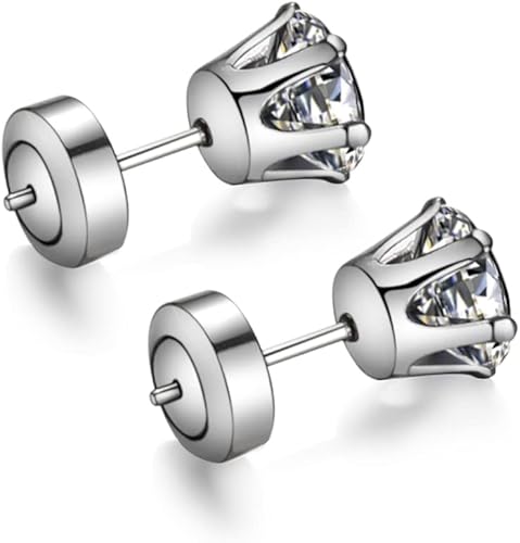 Miniatura 7 de Reemplazos de Parte Trasera de Pendientes, 4 Piezas de Parte Trasera de Pendientes para Tachuelas, Pendientes de Diamante, Parte Trasera de