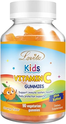 Miniatura 7 de Lovita Gomitas veganas de vitamina C para niños, fórmula a base de plantas de gran sabor, apoyo a la función inmunológica con vitamina C 150 mg por