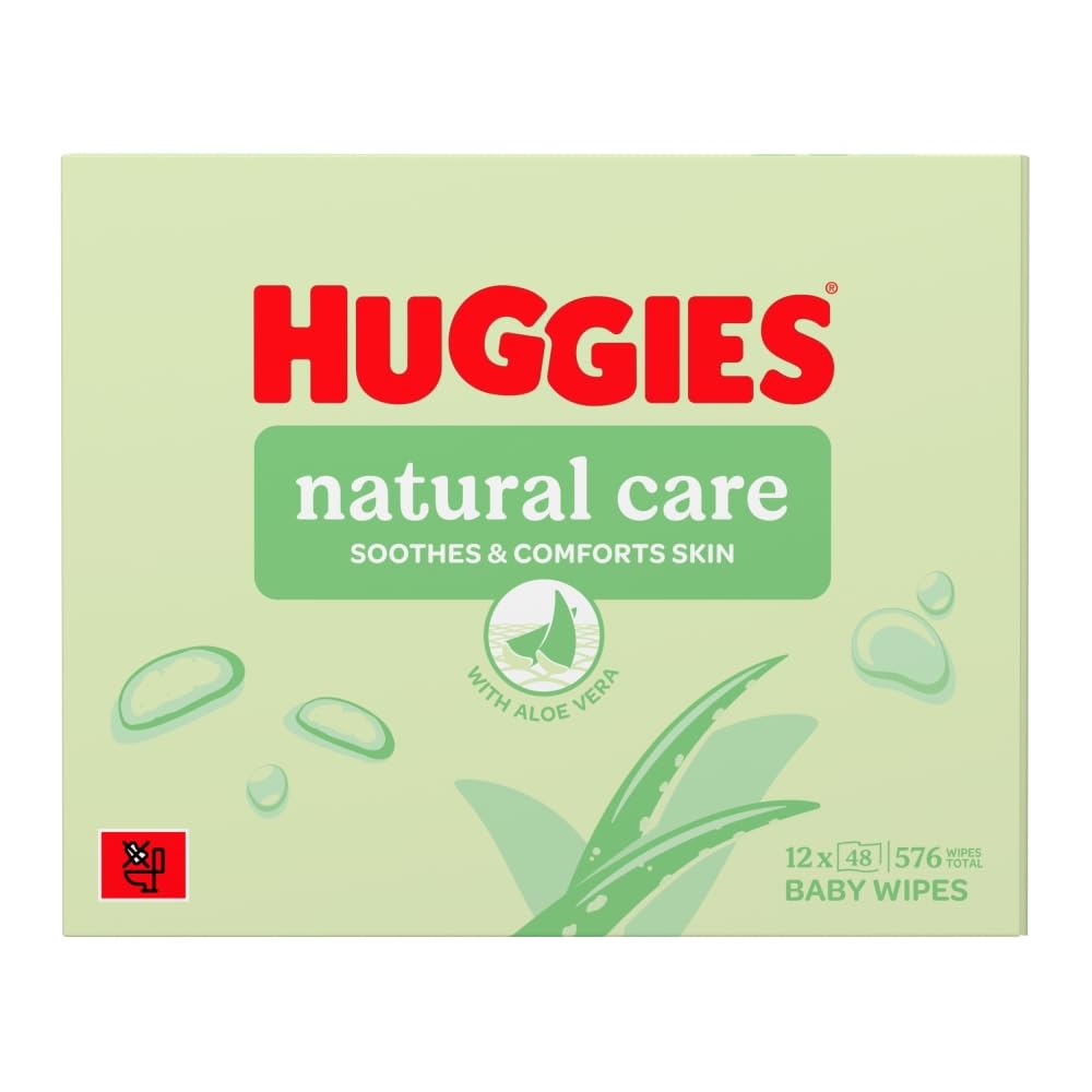 Huggies Natural Care 12 x 48 Wipes