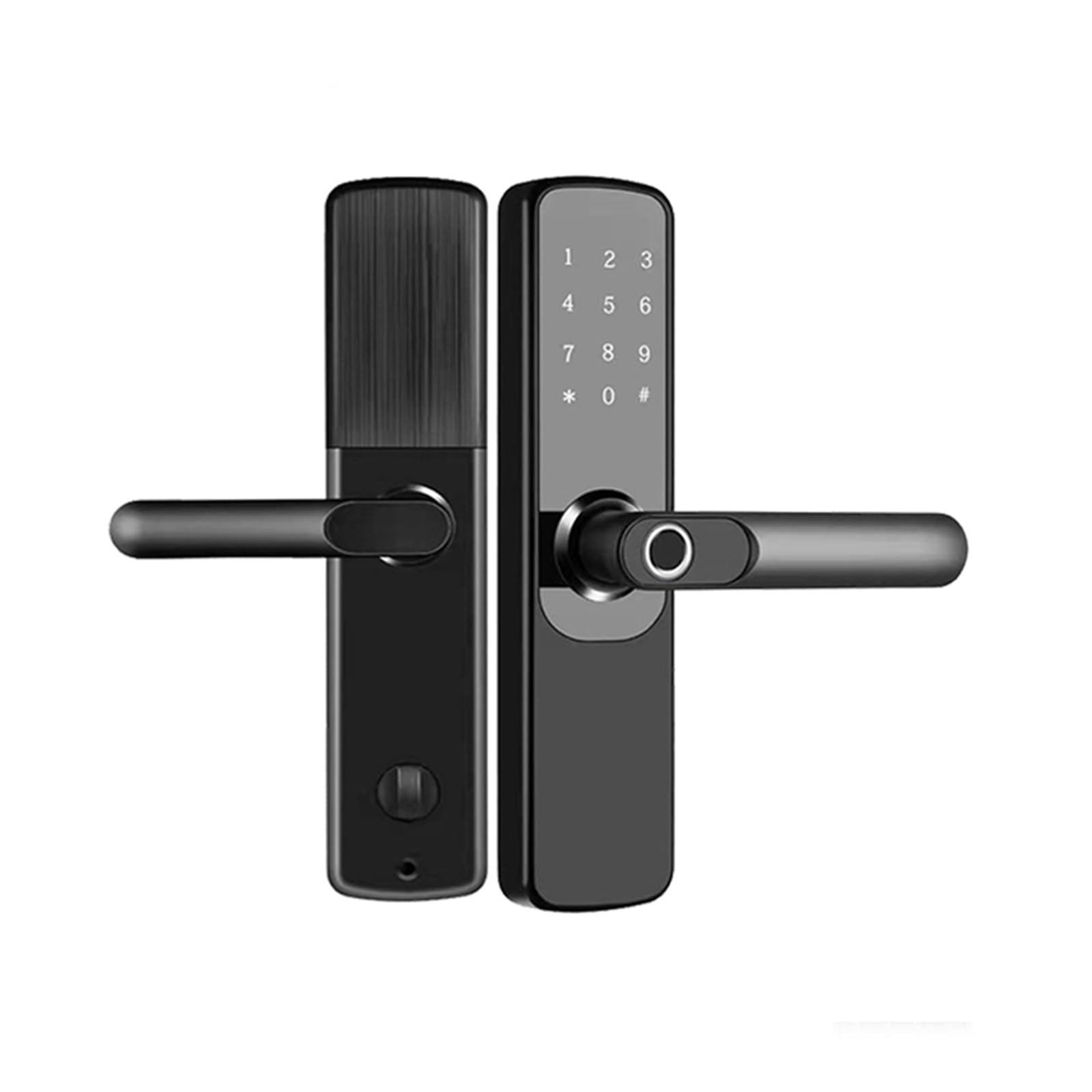 Serrure connectée TTLock et Tuya WiFi avec empreinte digitale et code noir