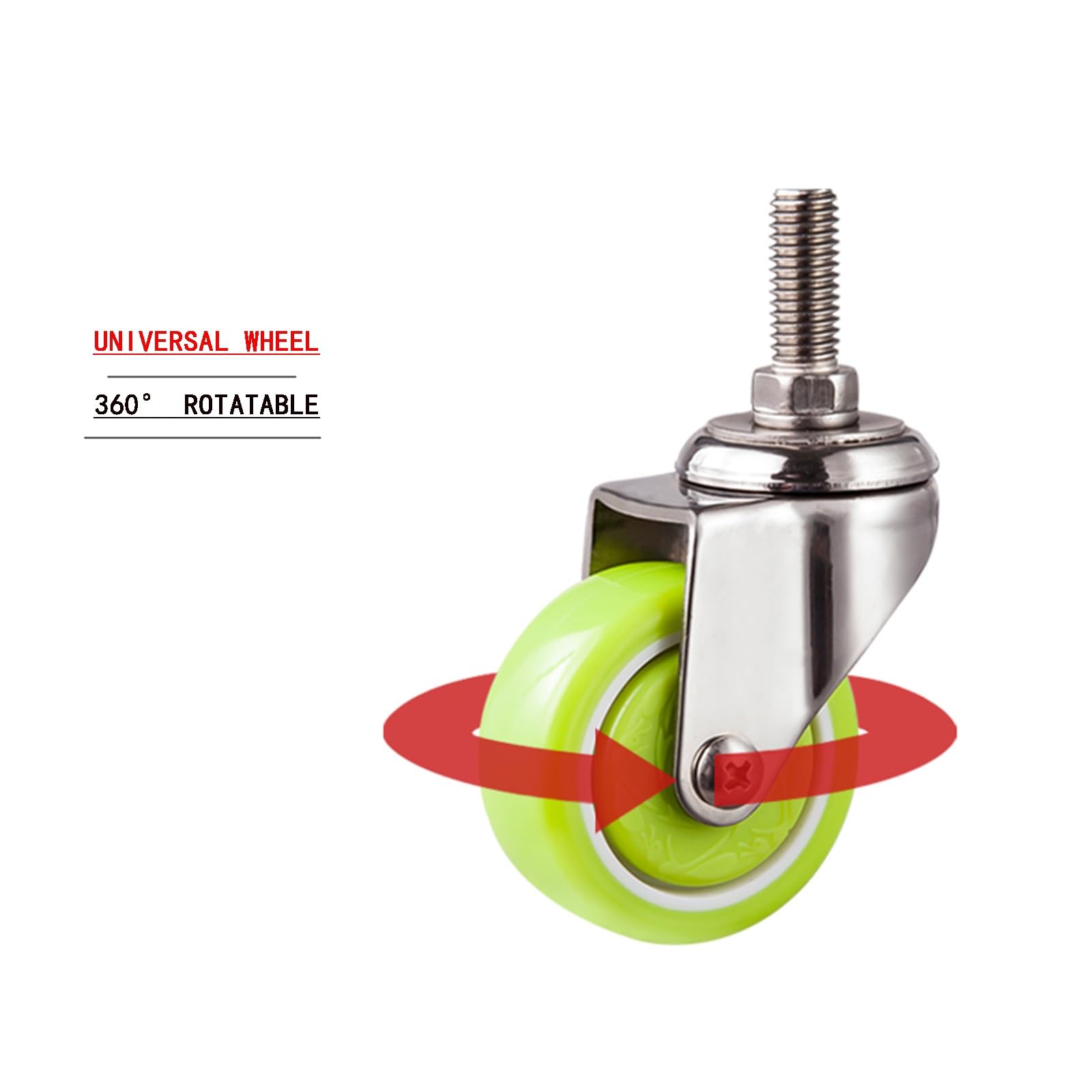 Ruota Girevole Poliuretano 6x2 Ruota Girevole In Poliuretano 6x2 Pollici - Mozzo In Acciaio, Portata 1200 Libbre, Per Cassette Attrezzi Ruota 6x2 Pollici Carico 1200 Libbre - Foto 7