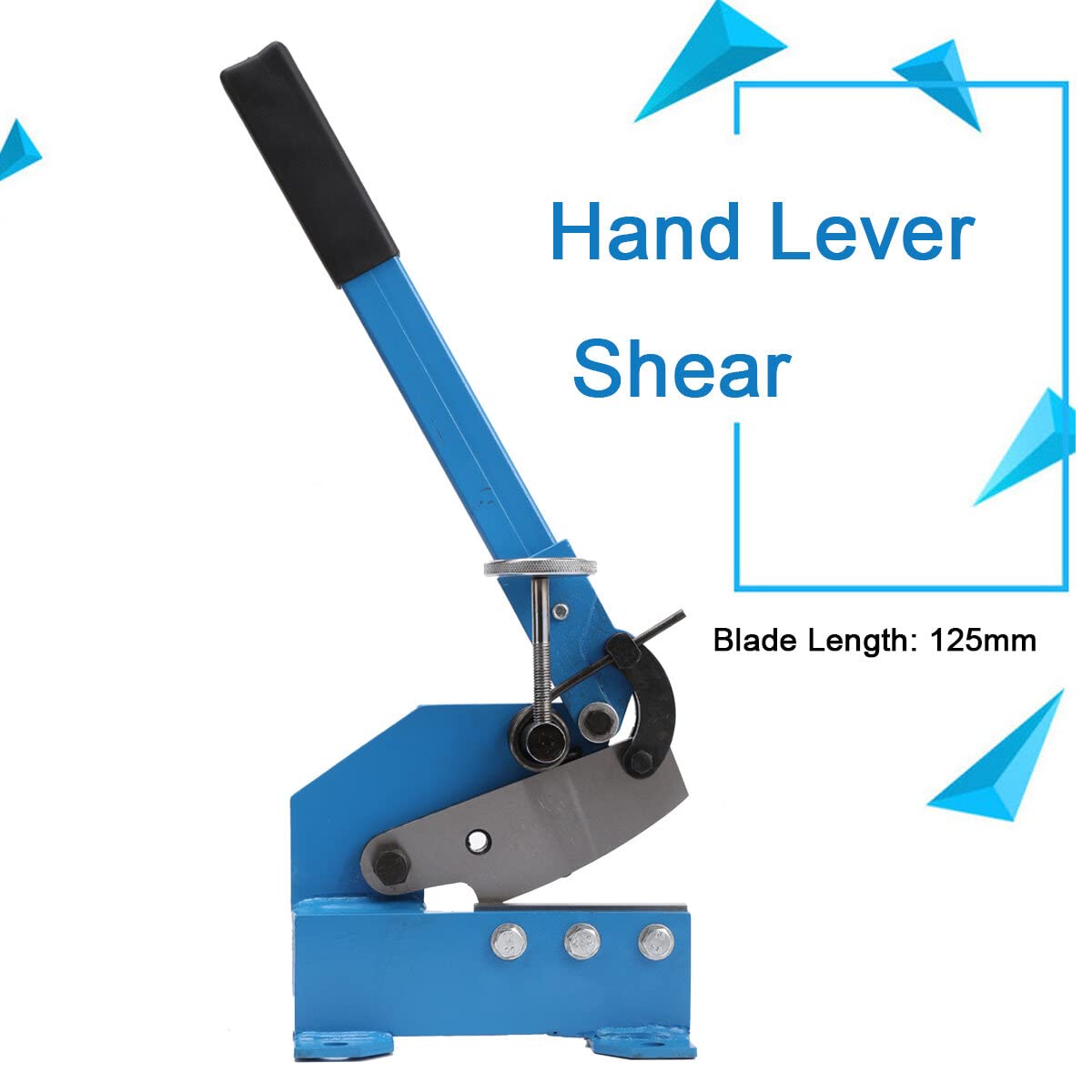 Handhebelschere Hebelschere 125mm Klingenlänge Blechschere Schlagschere Metallschere Hebel, Schnittdicke 6mm, Manuelle Hebelschere für Blech und Metall Material
