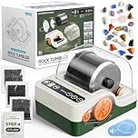 HopeRock Ultra Quiet Rock Tumbler Kit for Kids, Rock Polisher with Noise Reduction Cover, Rock Collection for Kids & Adults, 3-Speed Motor & 9-Day Timer, STEM Toys Science Kit Gifts for Boys Girls