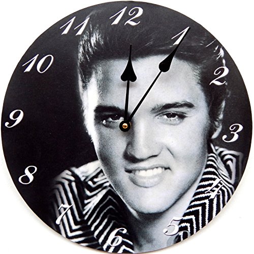 Tinas Collection Horloge Pendule Murale Style Vintage Shabby Look (Elvis Presley)
