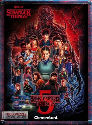 Clementoni Jigsaw Puzzle 1000 pieces, Stranger Things Netflix, Puzzle for Adults 14-99 Years, Compact box, Made in Italy, 37096 - Image 2