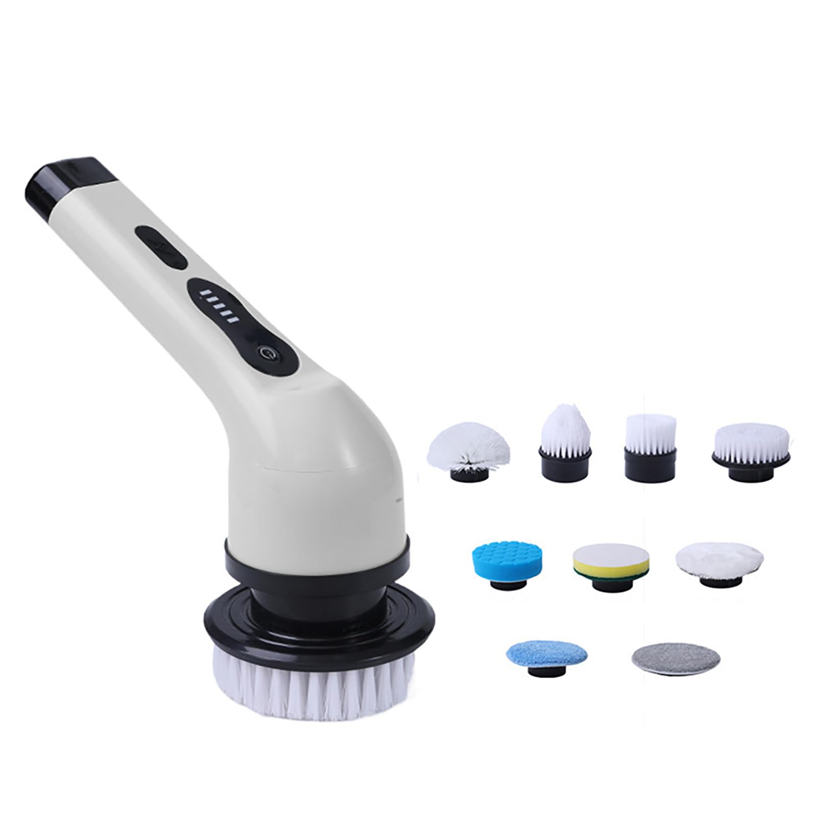 バスポリッシャー 電動お掃除ブラシ デッキブラシ 9つ替えブラシ付き ポリッシャ Amazon｜バスポリッシャー 電動 お掃除ブラシ お風呂掃除 ブラシ
