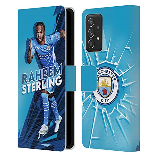 Étui en cuir Man City pour Samsung A53 5G aux finitions premium Raheem Sterling