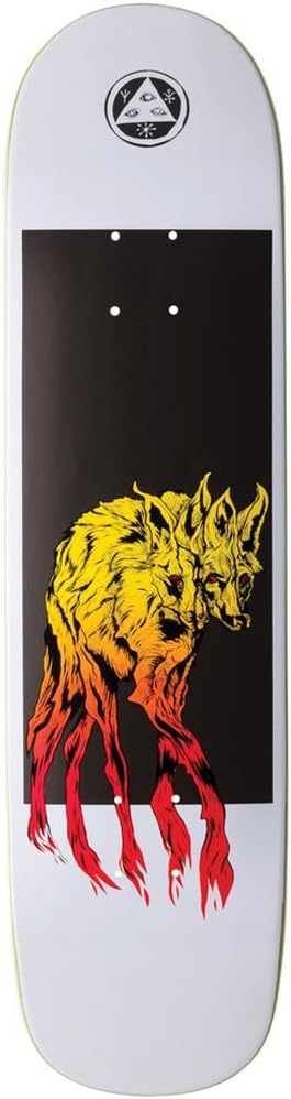 Welcome Maned Woof on Bunyip Skateboard Deck - White - 8.0