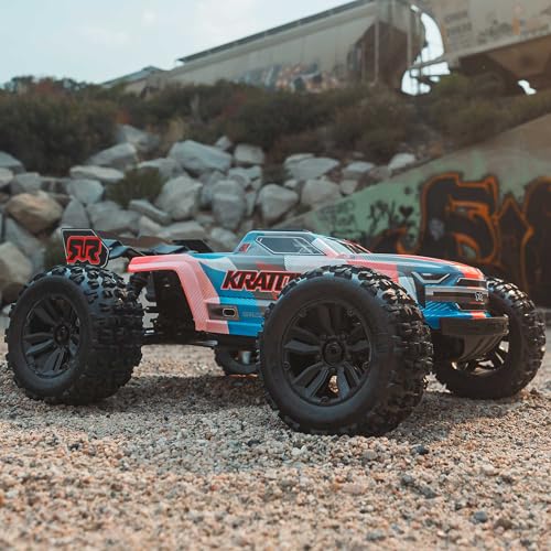 Image of ARRMA RC Truck 1 /8 KRATON 4X4 6S BLX BRUSHLESS V6 Speed Truck RTR (Lipo Battery and Charger Not Included) (Blue /Orange), ARA8608V6T1