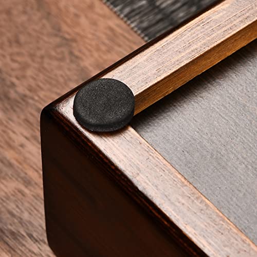 Plateau à thé en bambou avec réservoir et drainage – Service à thé chinois multifonction pour salon de thé et usage domestique