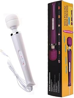 Finever Power Massager Big Tool Electric Foot Neck Back Hand Leg Arm Shoulder Massage Aches Sports Recovery for Women (White Color)