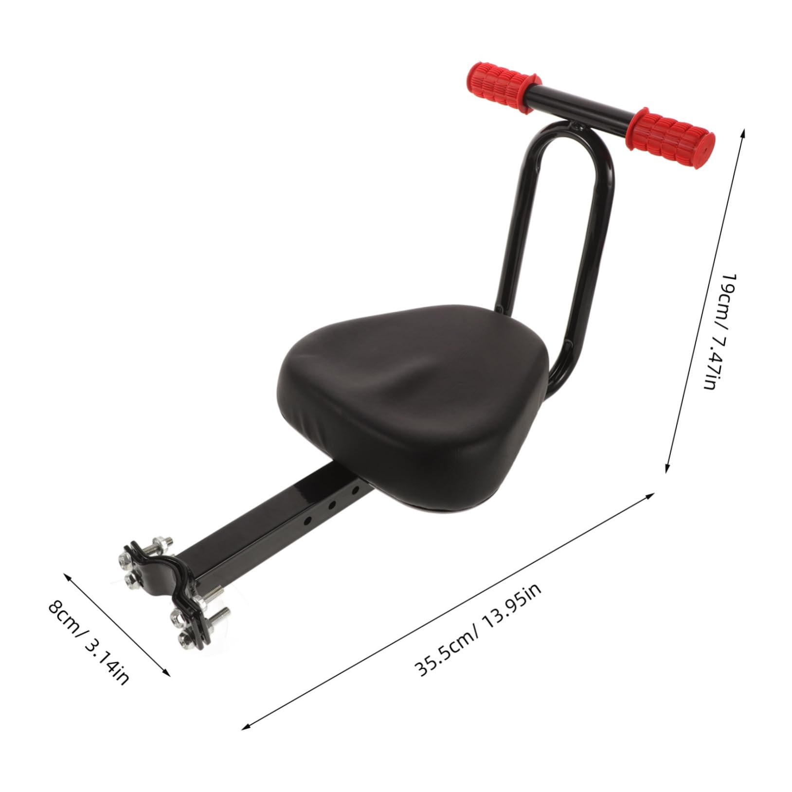 BESPORTBLE Asiento de Bicicleta para Niños Cómodo y Ajustable, Versátil para Bicicletas y Eléctricas, Diseño Ergonómico y Elegante para Paseos en Familia
