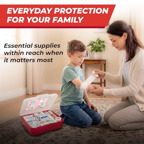 Image of M2 BASICS 350 Piece Professional Wall-Mount First Aid Kit, Home, Business (Pack of 2)