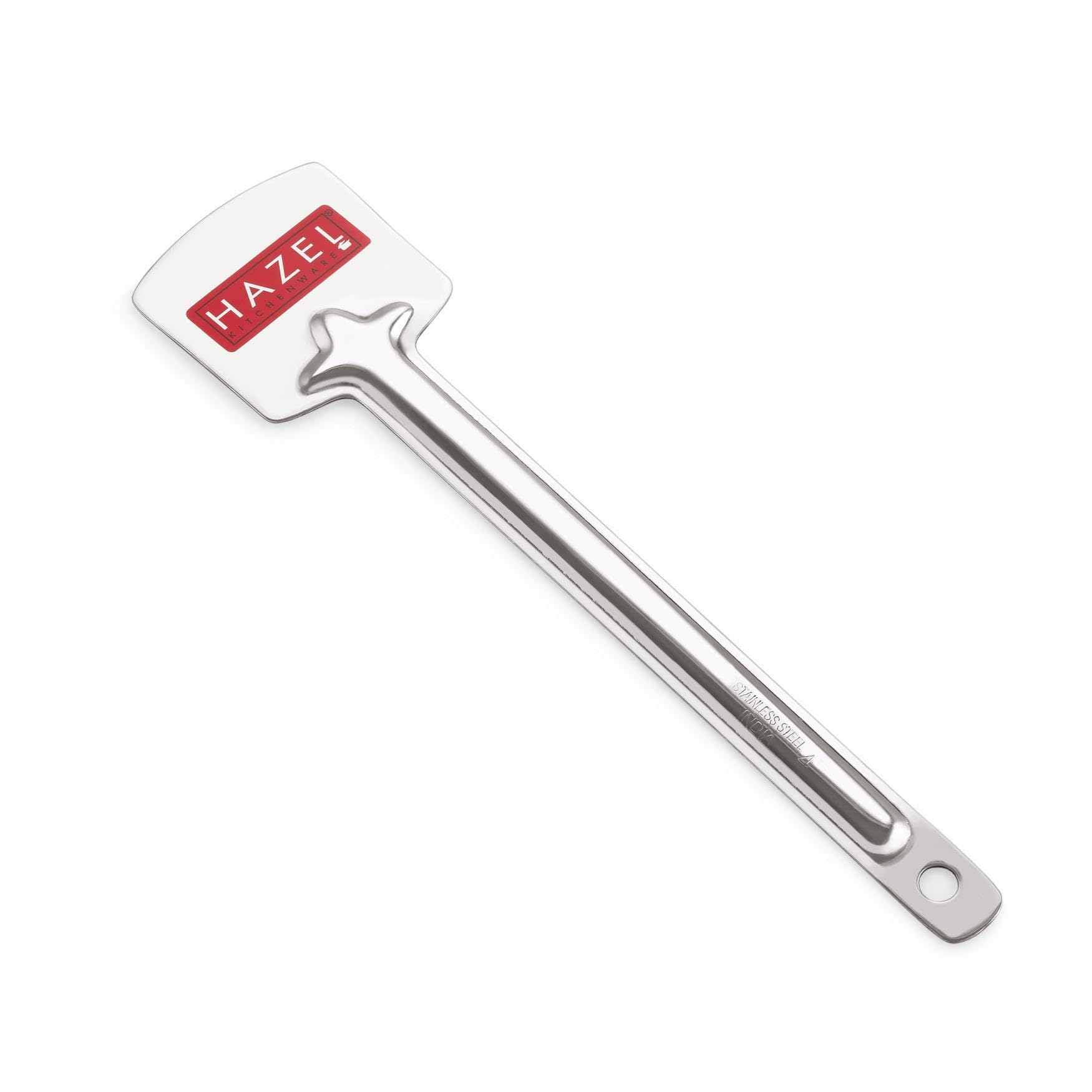 HAZEL Stainless Steel Dosa Turner Spatula | Tavetha Palta with Long Handle for Roti, Chapati, Uttapa, Pancakes & More | Durable Kitchen Utensil