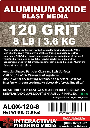 Image of #120 Aluminum Oxide - 8 LBS - Fine Sand Blasting Abrasive Media for Blasting Cabinet and Blasting Guns.