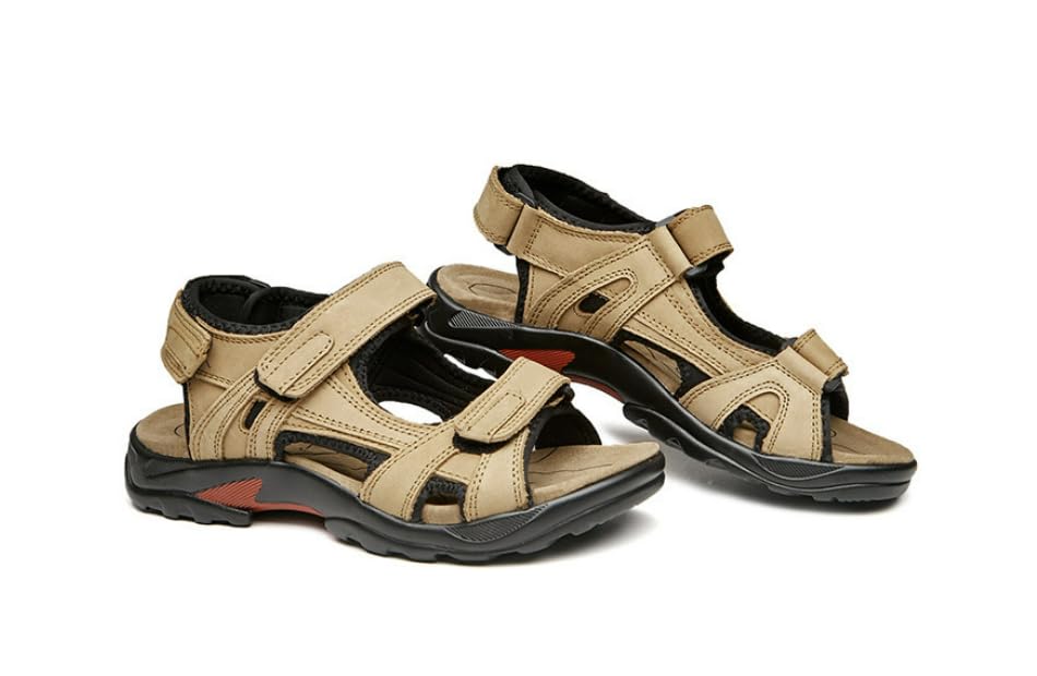 Casual Mens Beach Slippers Leather Sandals Water Shoes Fisherman Open Toe3