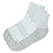 TRU47 Grounding & Earthing Products | Quarter Grounding Cotton Socks | Silver Infused Breathable Socks Made With 99.99% Pure Silver Cotton (Large, Quarter)