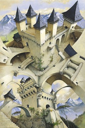 Affiche Castle of Illusion Art Irvine Peacock en papier pour sublimer le mur de votre salon