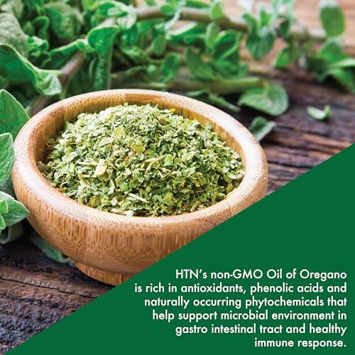 Image of Health Thru Nutrition Oil of Oregano Supplement | Wild Harvested European Origanum Vulgare | Immune, Digestive, & Antioxidant Support | 360 Mini Softgels | Non-GMO, Gluten Free