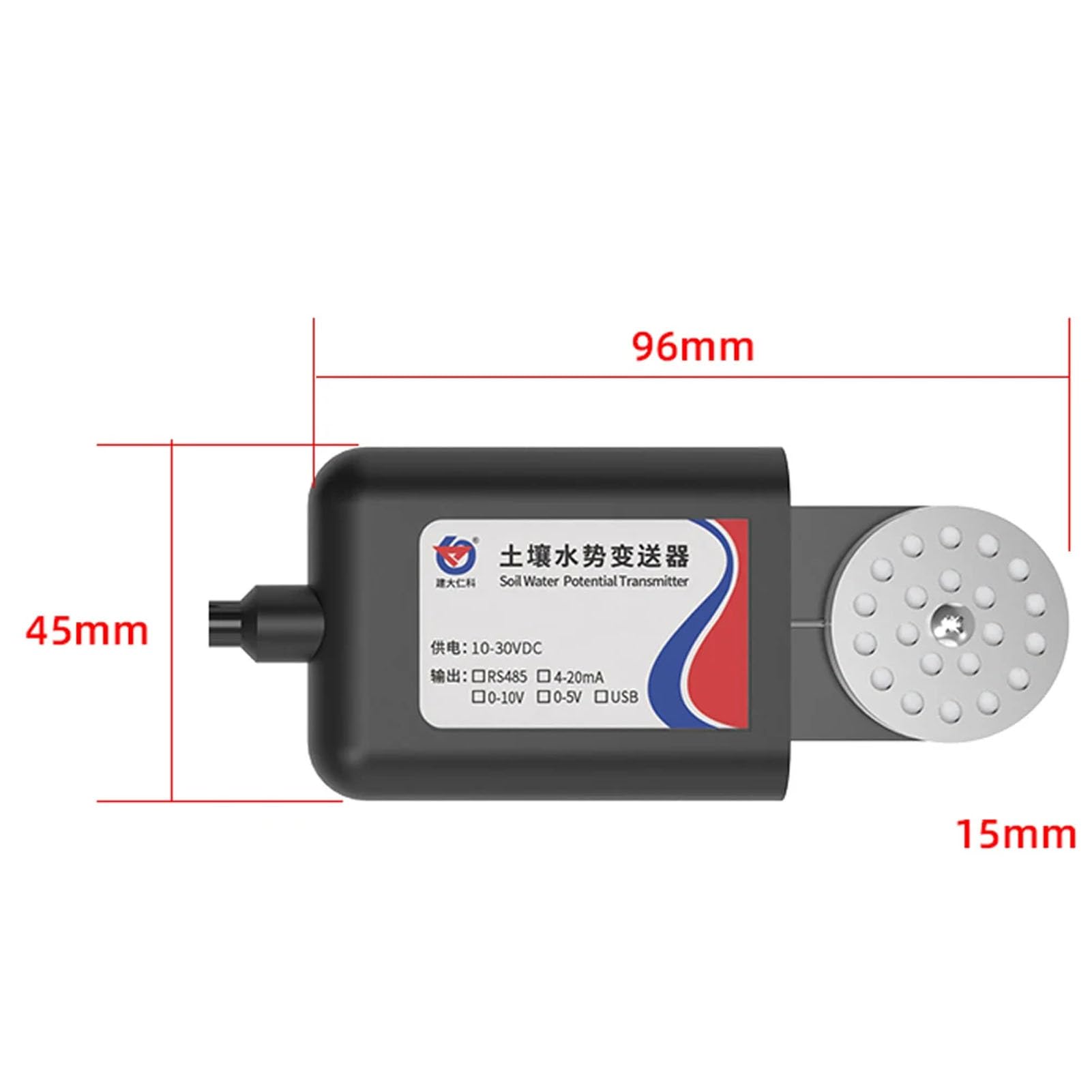 Toplionace Sensor de Potencial Hídrico del Suelo de Alta Precisión RS485, Detector de Intensidad de Humedad del Suelo, Tensiómetro de Humedad del Suelo para Riego Por Sequía.