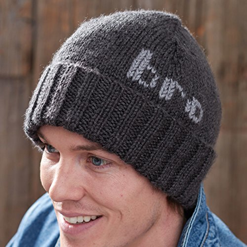 Image of Caron Simply Soft Heathers Yarn, 5 oz, Charcoal Heather, 1 Ball