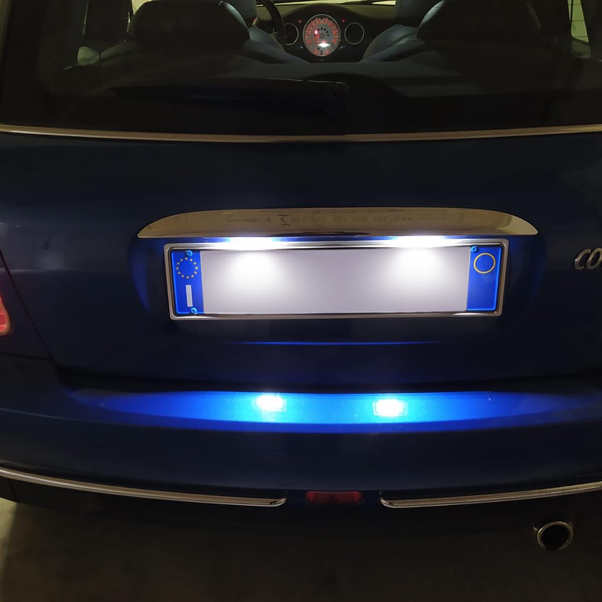 Luce Targa LED Compatible for BMW Mini Cooper S R53 One R50 2001-2006 R52 2004-2008 Lampadina LED Bianca 6000K Compatibile CANBUS Senza Errori Illuminazione per Targa