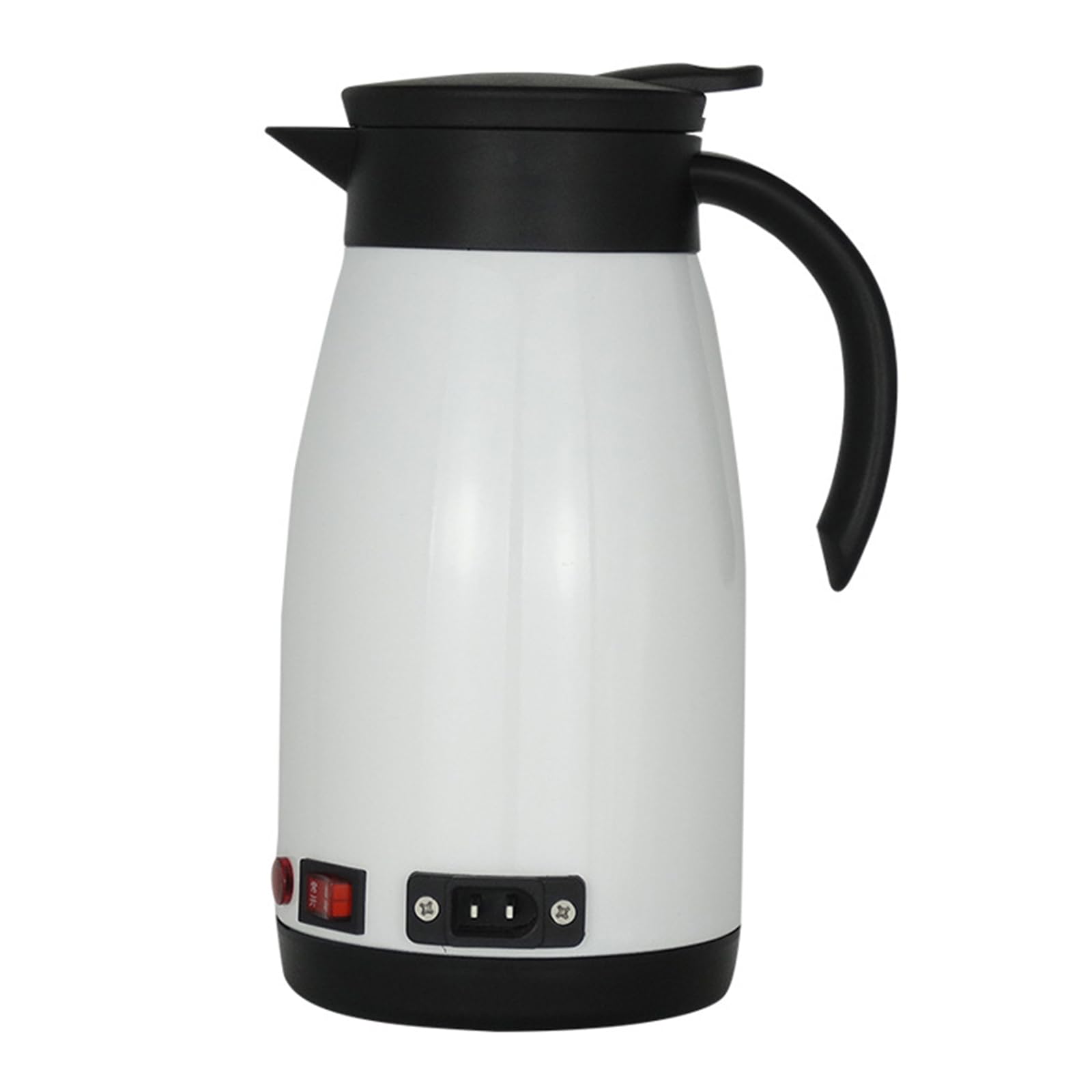 Hervidor eléctrico universal de 12 V 24 V para coche, 680 ml, agua hirviendo rápida para viajes al aire libre, preparación de bebidas calientes
