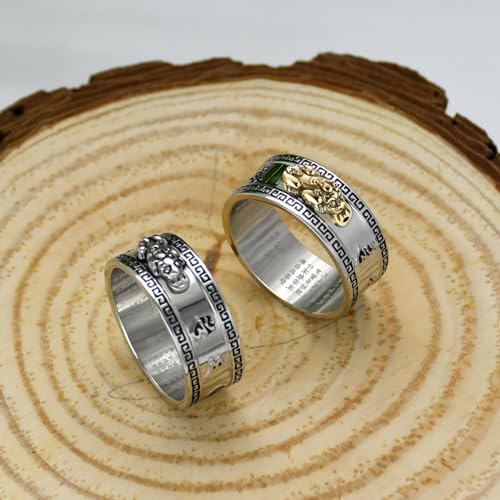 Image of Feng Shui PiXiu Mantra Ring - Lucky Wealth Jewelry