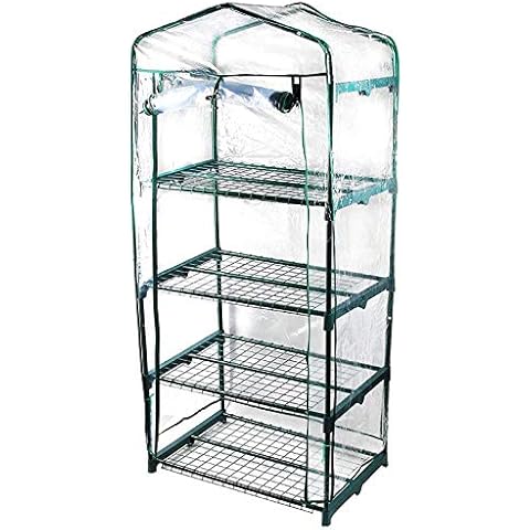 HUANRU 4/5 Tier Roll-Up Greenhouse Cover Cover