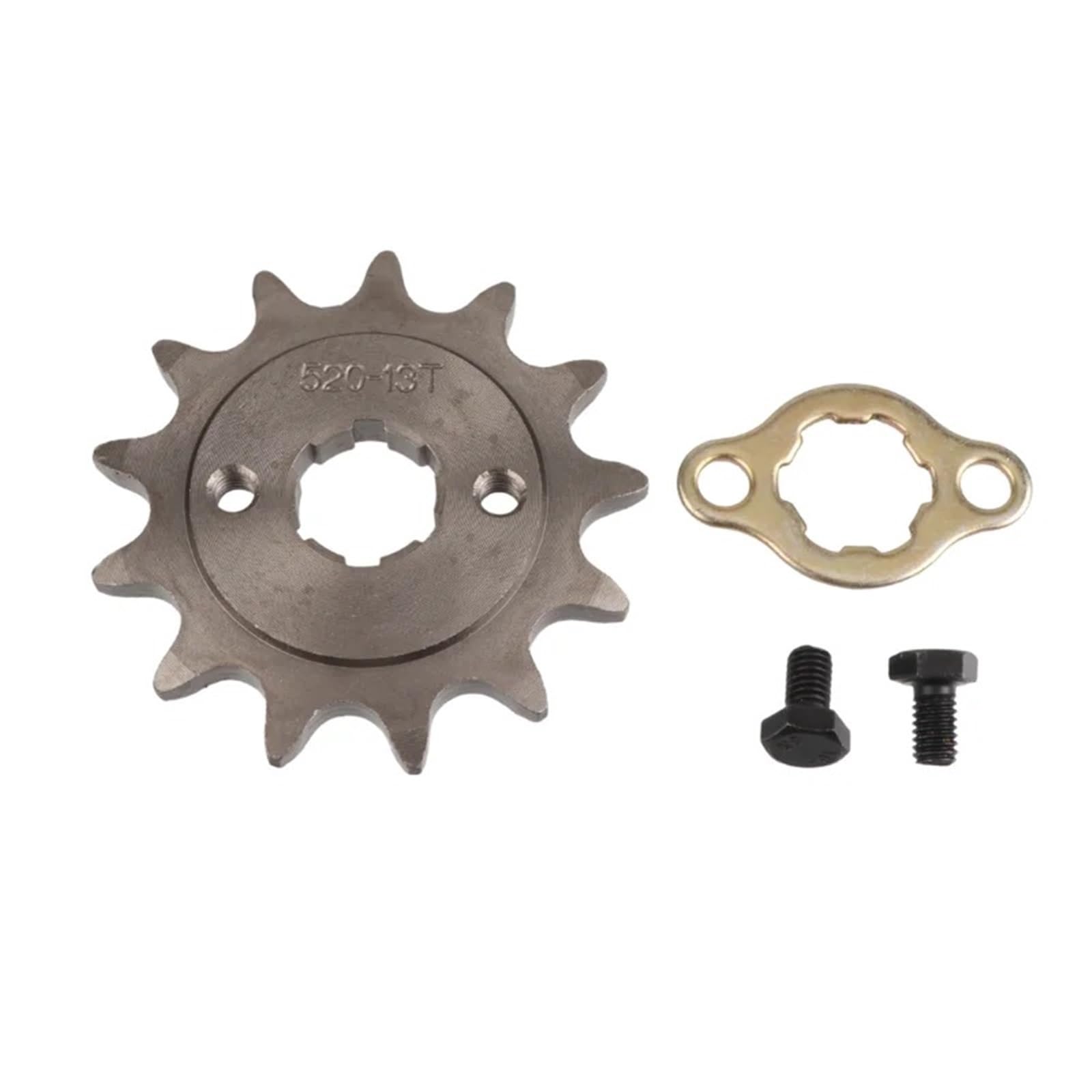 EJUOYO Chain Sprocket 520-20mm 10T 11T 12T 13T 14T 15T 16T 18T 19T 20T 21T 22T Tooth Front Engine Sprocket Chain(520-20MM-13T)