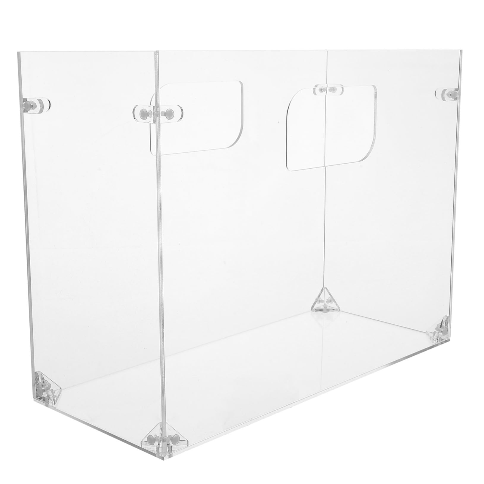 Organizzatore Documenti da Scrivania in Acrilico 32x24x14 Cm | Struttura Smontabile, Design Modulare Trasparente, per Studio e Ufficio