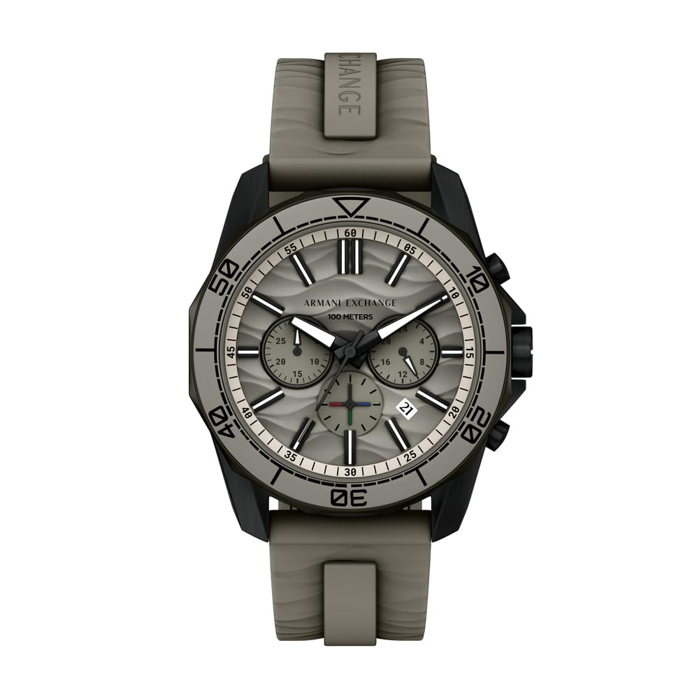 Armani Exchange Men's 44MM Black Stainless Steel Watch, AX1971