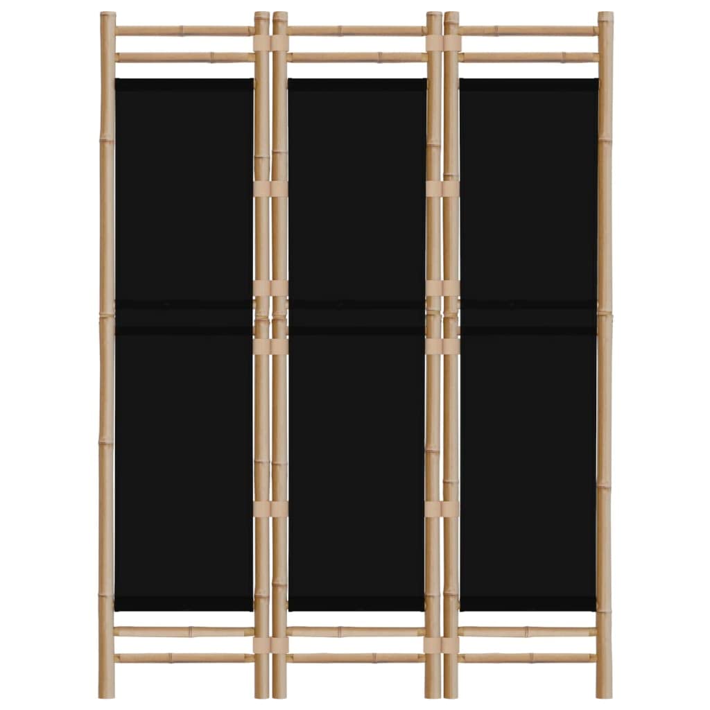 3-częściowy składany parawan z bambusa i płótna, 120 x 180 cm, wolnostojący, nieprzezroczysty, składany, ścianka działowa do salonu, sypialni, biura i prywatności