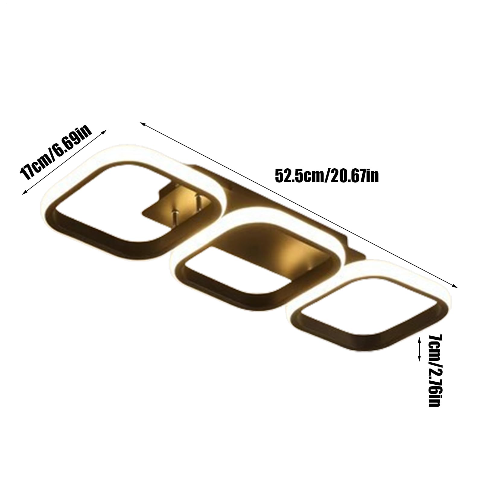 Luz Para Techo Panel LED Ultraplano Con Diseño Geométrico Y Montaje